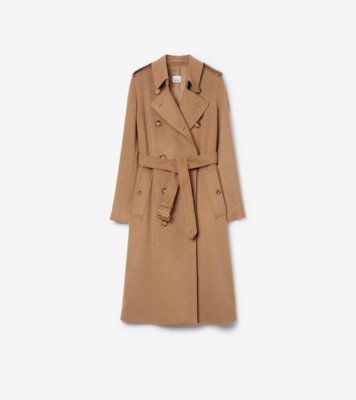 Tan burberry shop trench coat