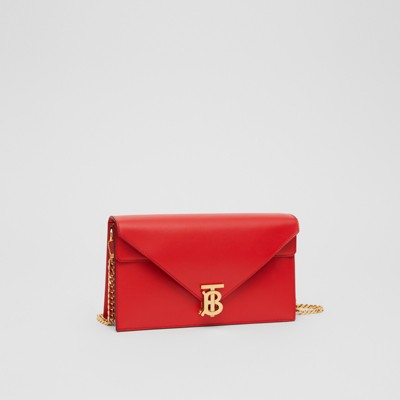 burberry red clutch