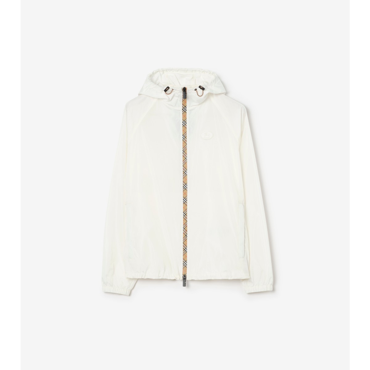  Check er-tape Nylon Hooded Jacket