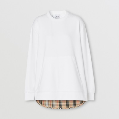 white burberry sweatshirt