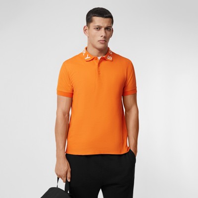 burberry polo shirt orange