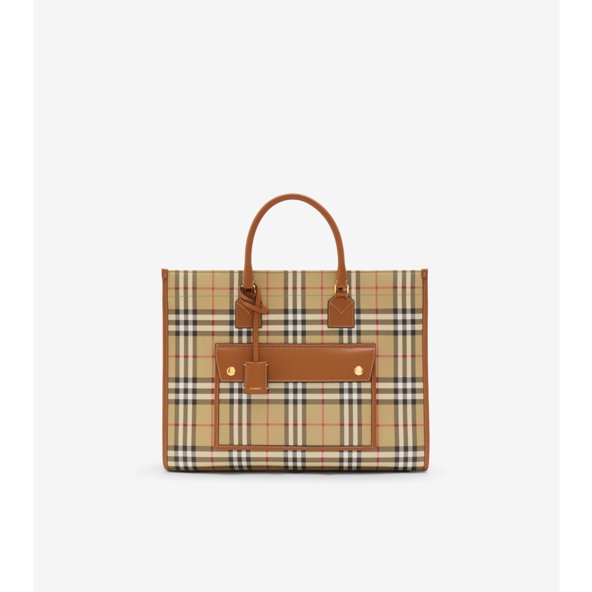  Check Medium Freya Tote