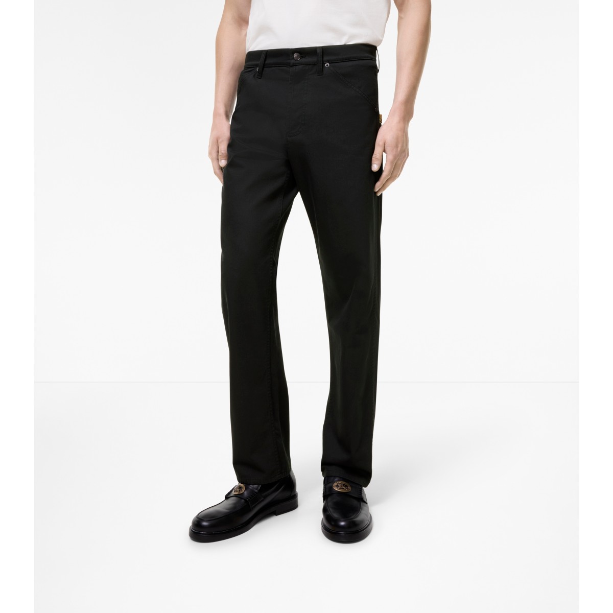  Check Gabardine Trousers