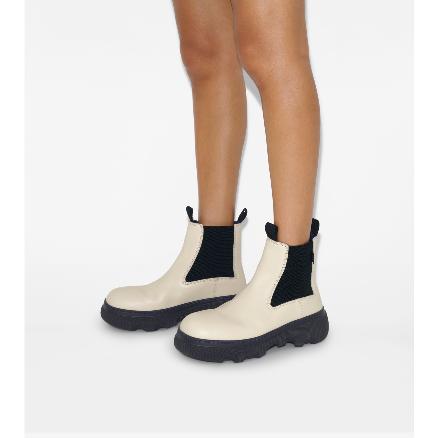 Leather Creeper Low Chelsea Boots