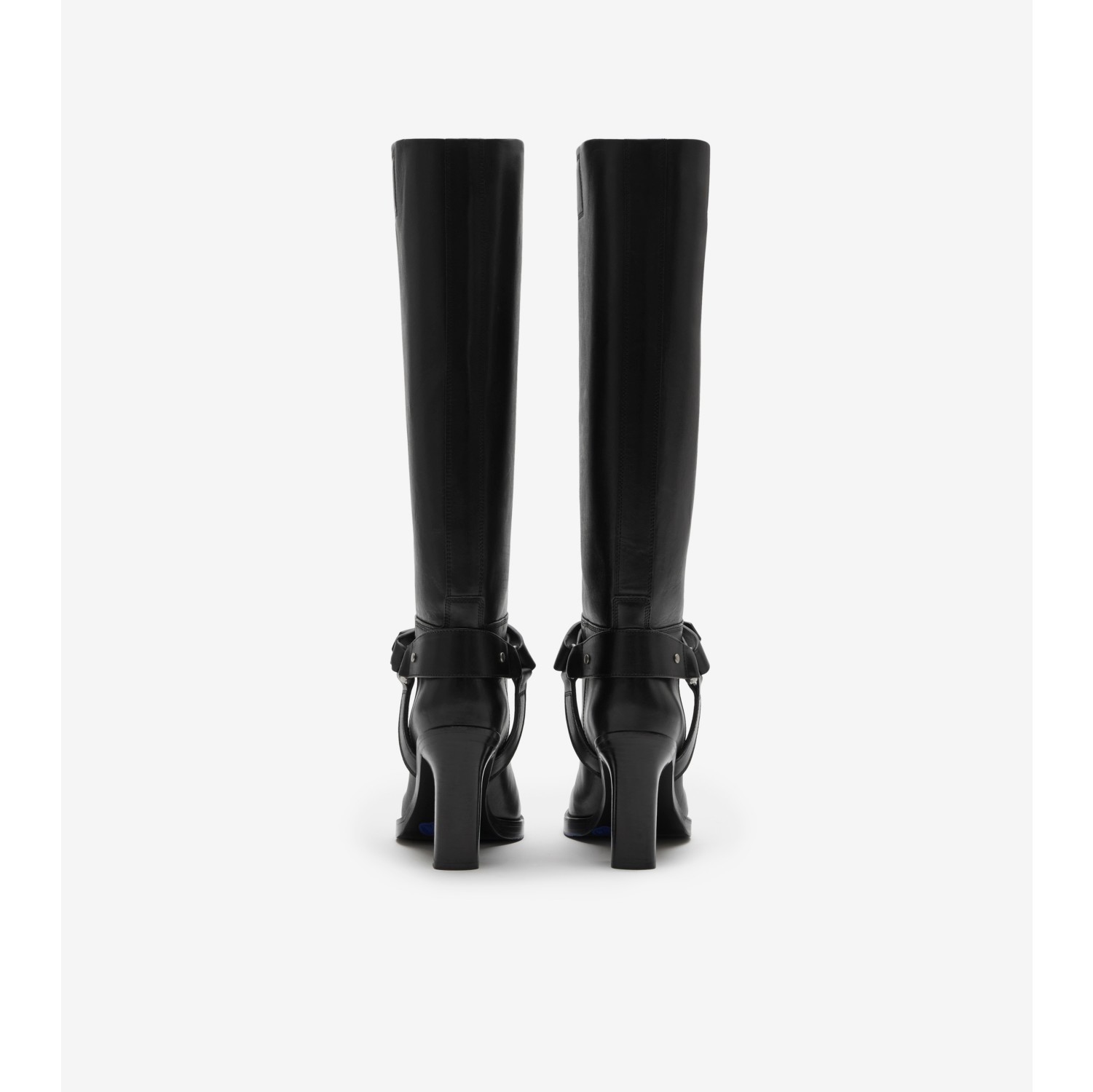 Burberry black riding sales boots