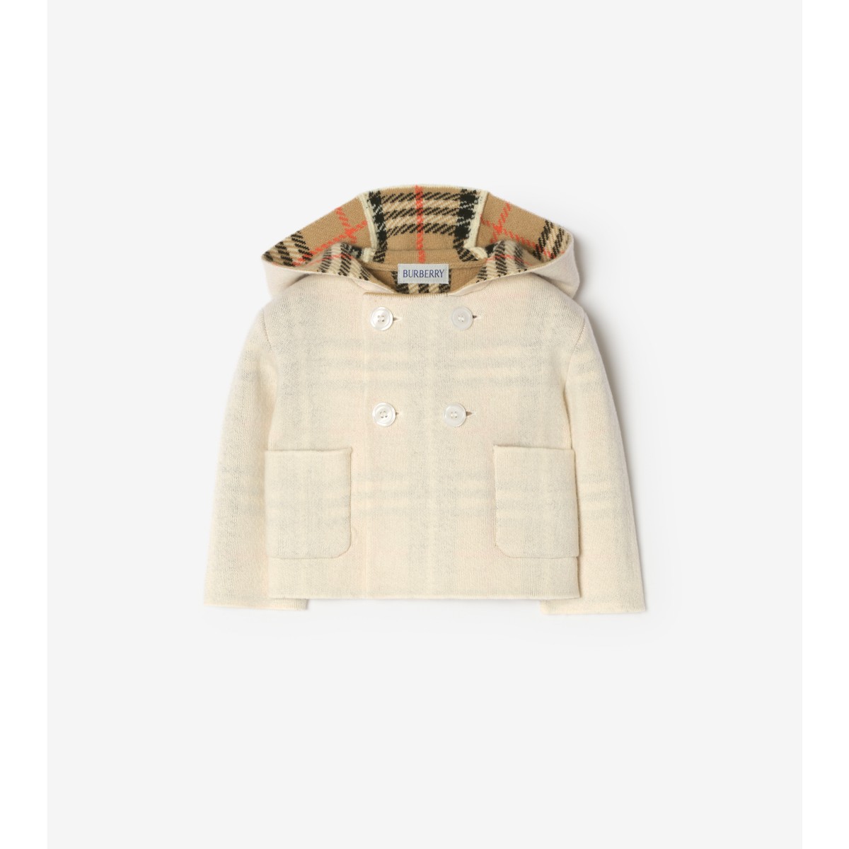  Check Reversible Wool Cashmere Duffle Coat