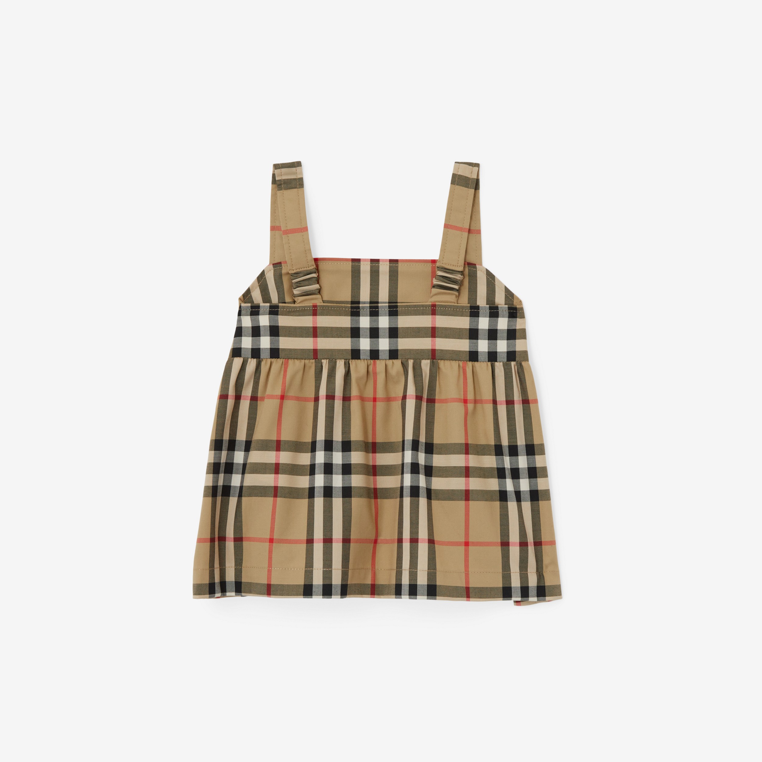Vintage Check Stretch Cotton Top in Archive Beige - Children | Burberry® Official - 2