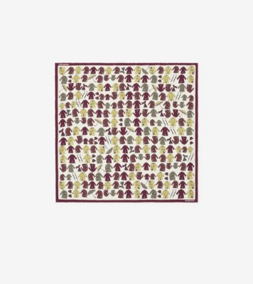 トレンチコート シルクスカーフ (ヴィンヤードレッド) | Burberry®公式