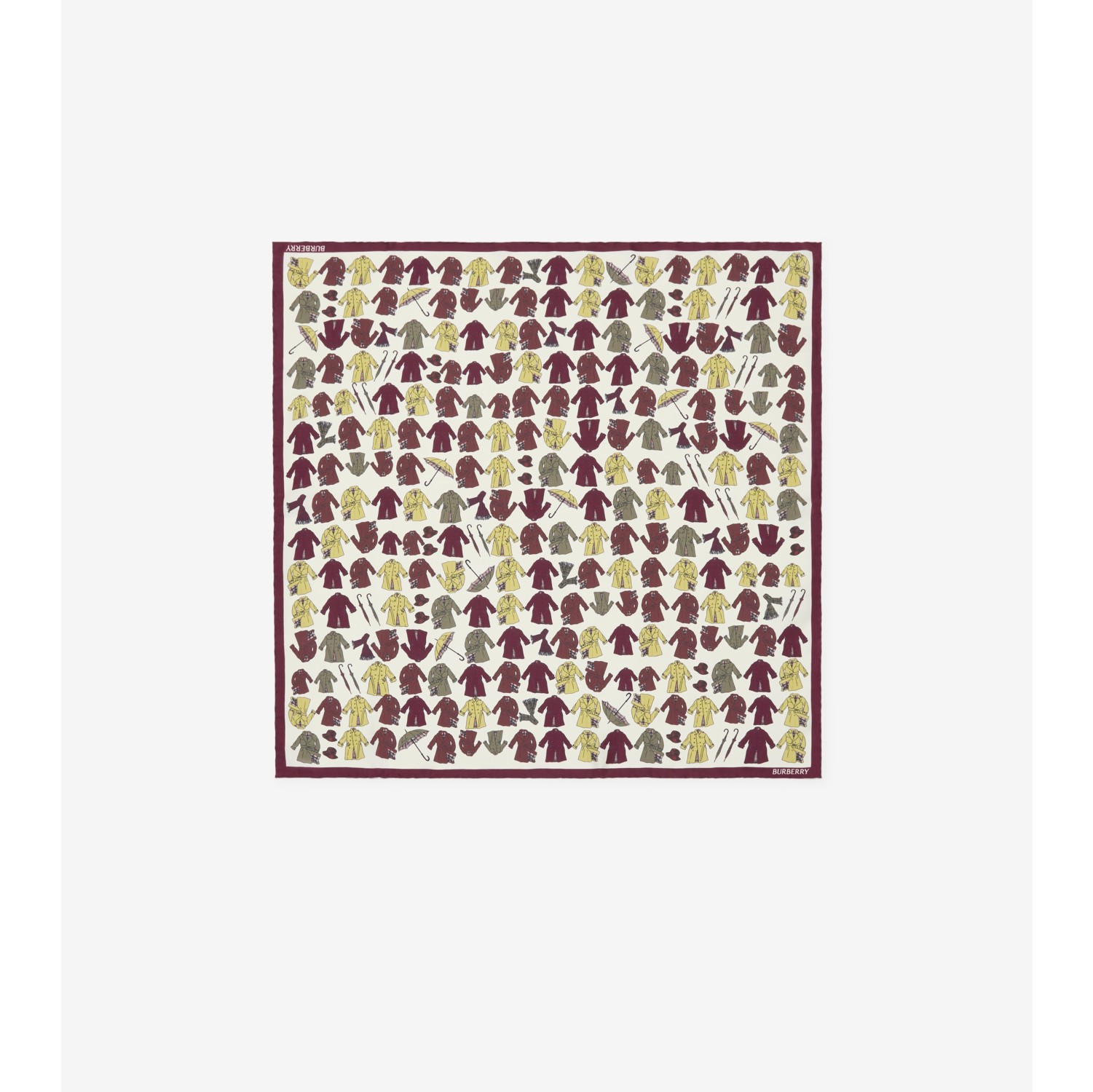 Trench Coat Silk Scarf