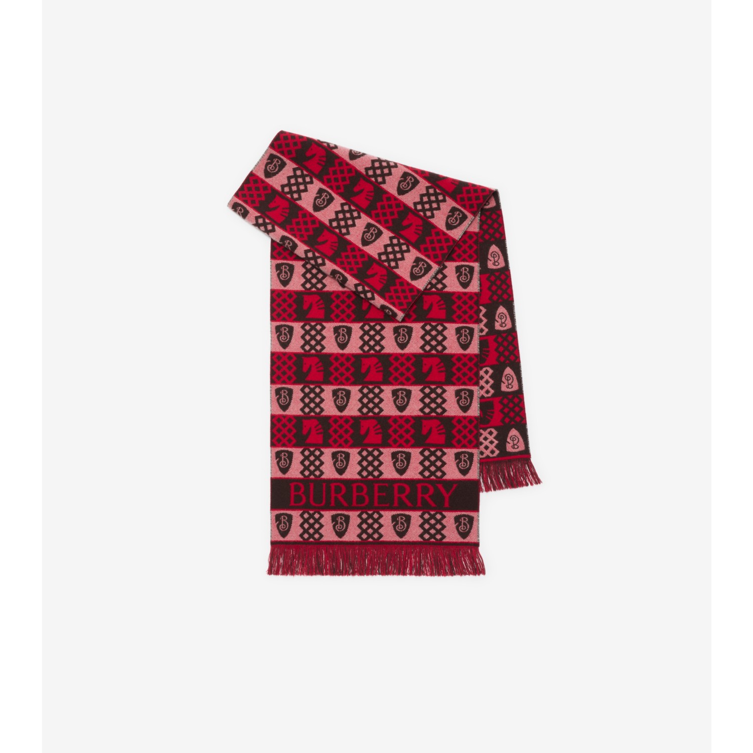 Chess Fair Isle Wool Scarf