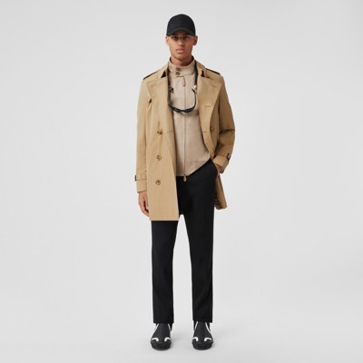 Trench coat corto Wimbledon (MIELE) - Uomo, Gabardine di cotone | Sito  ufficiale Burberry®