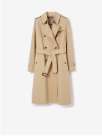 Long Kensington Heritage Trench Coat in Honey