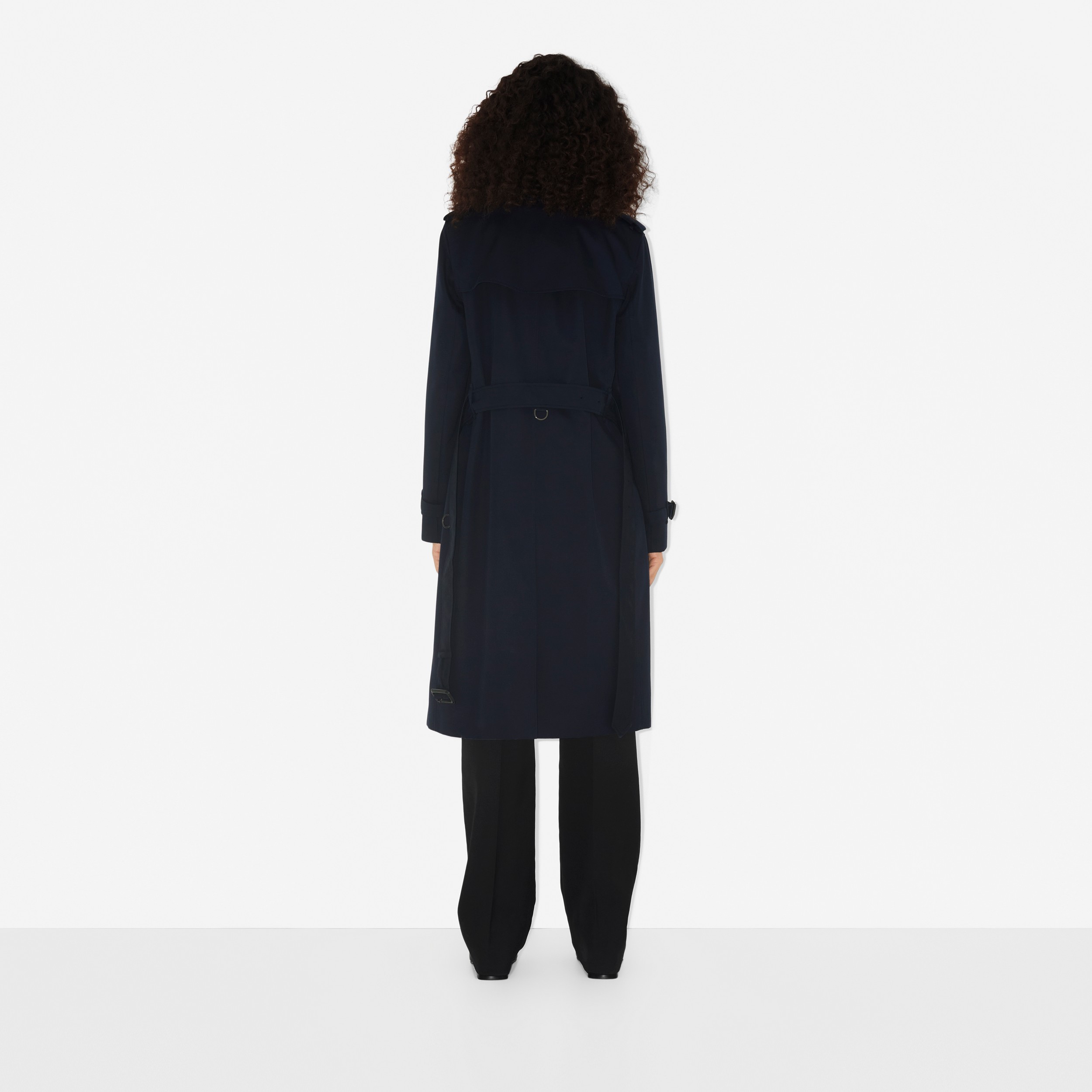 Trench coat Heritage largo de corte Kensington (Azul Penumbra) - Mujer | Burberry® oficial - 4