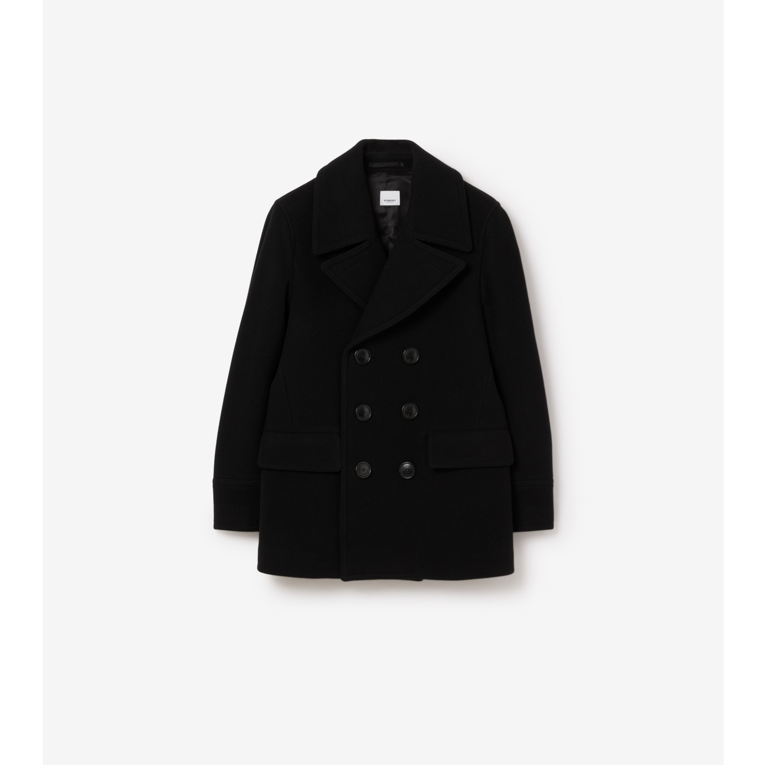 Burberry black men's coat best sale