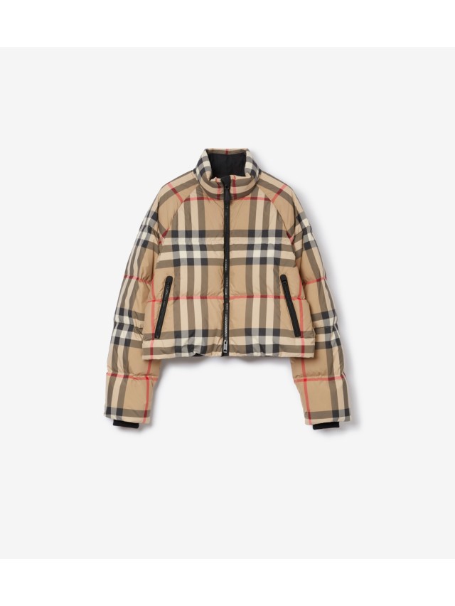 White burberry bubble coat sale