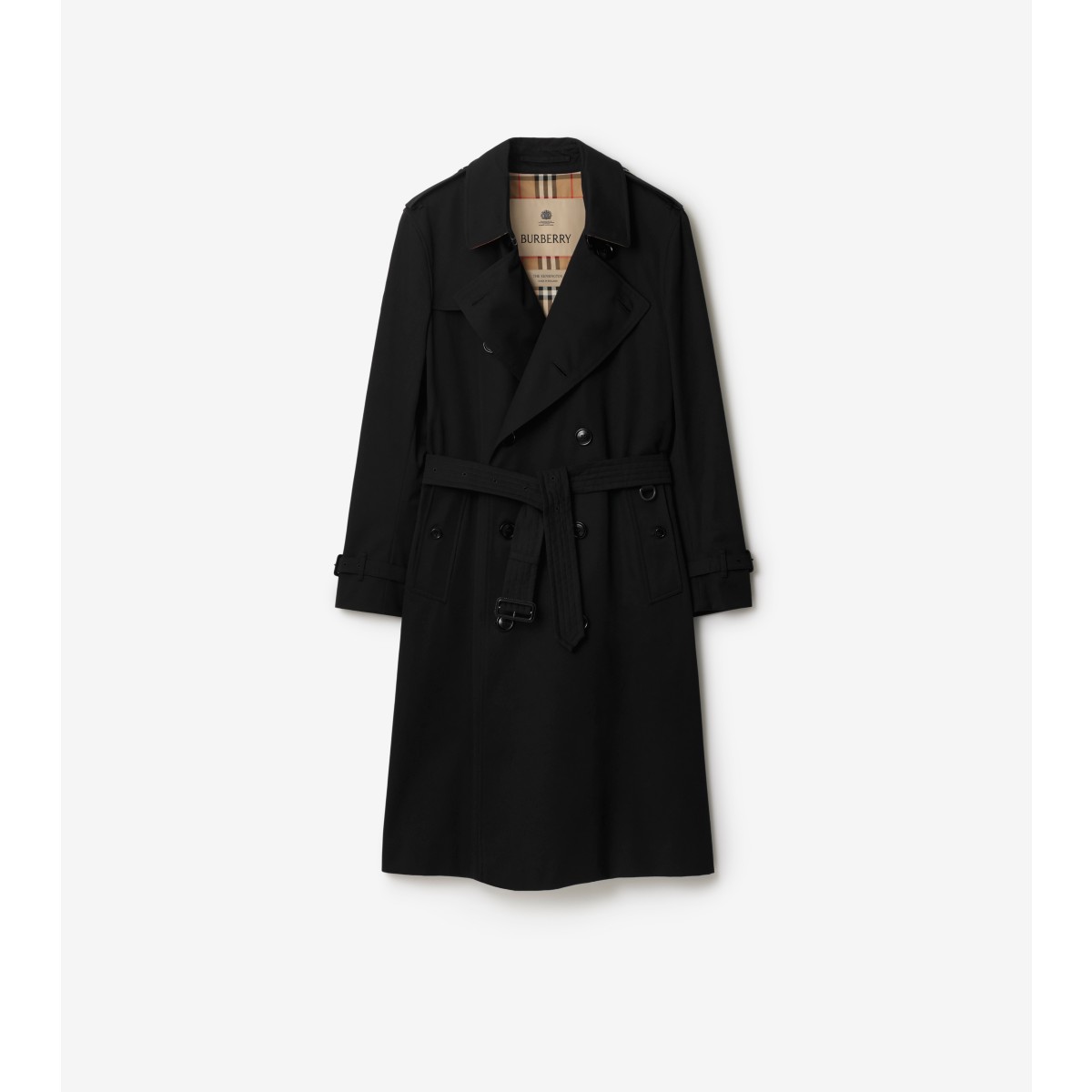  Check Long Kensington Heritage Trench Coat