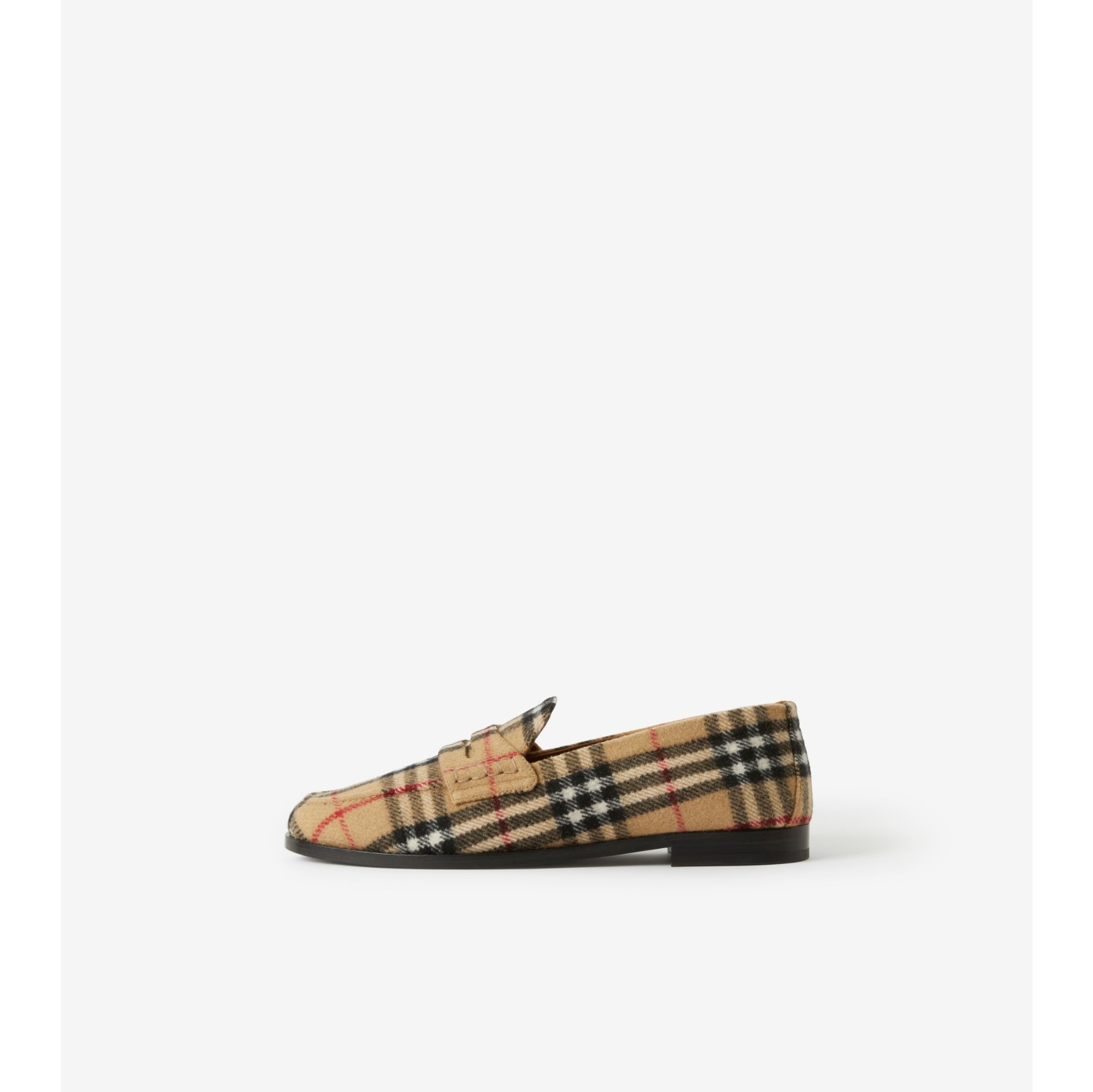 Burberry hot sale plaid loafers