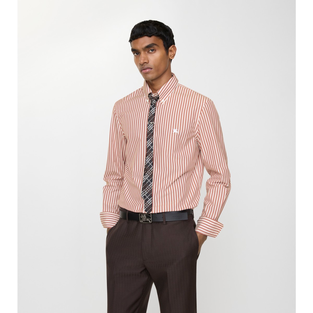  Stripe Slim Fit d Cotton Shirt