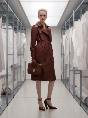 burberry a line trench coat