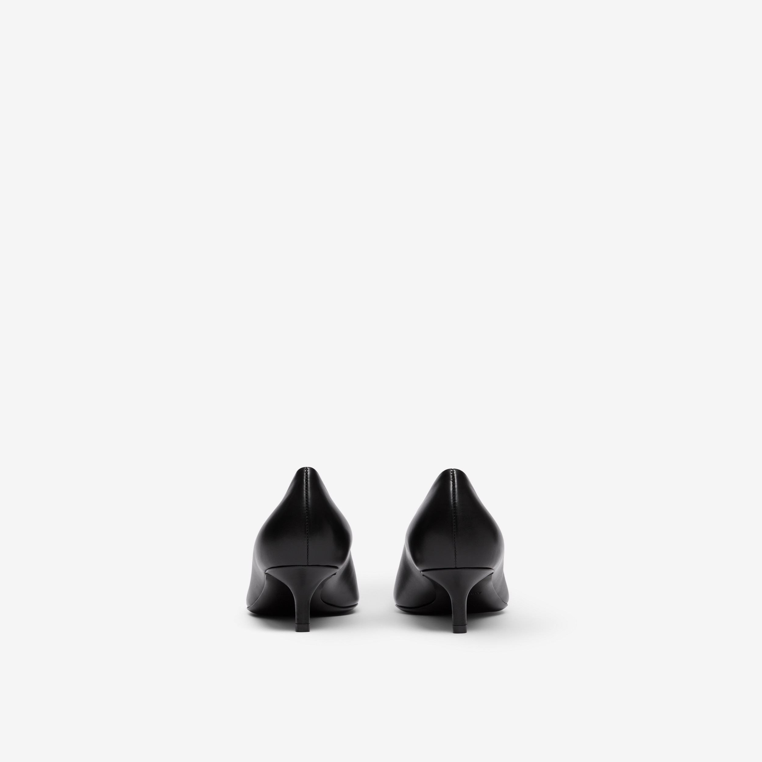 Escarpins à bout pointu en cuir Monogram (Noir) - Femme | Site officiel Burberry® - 3