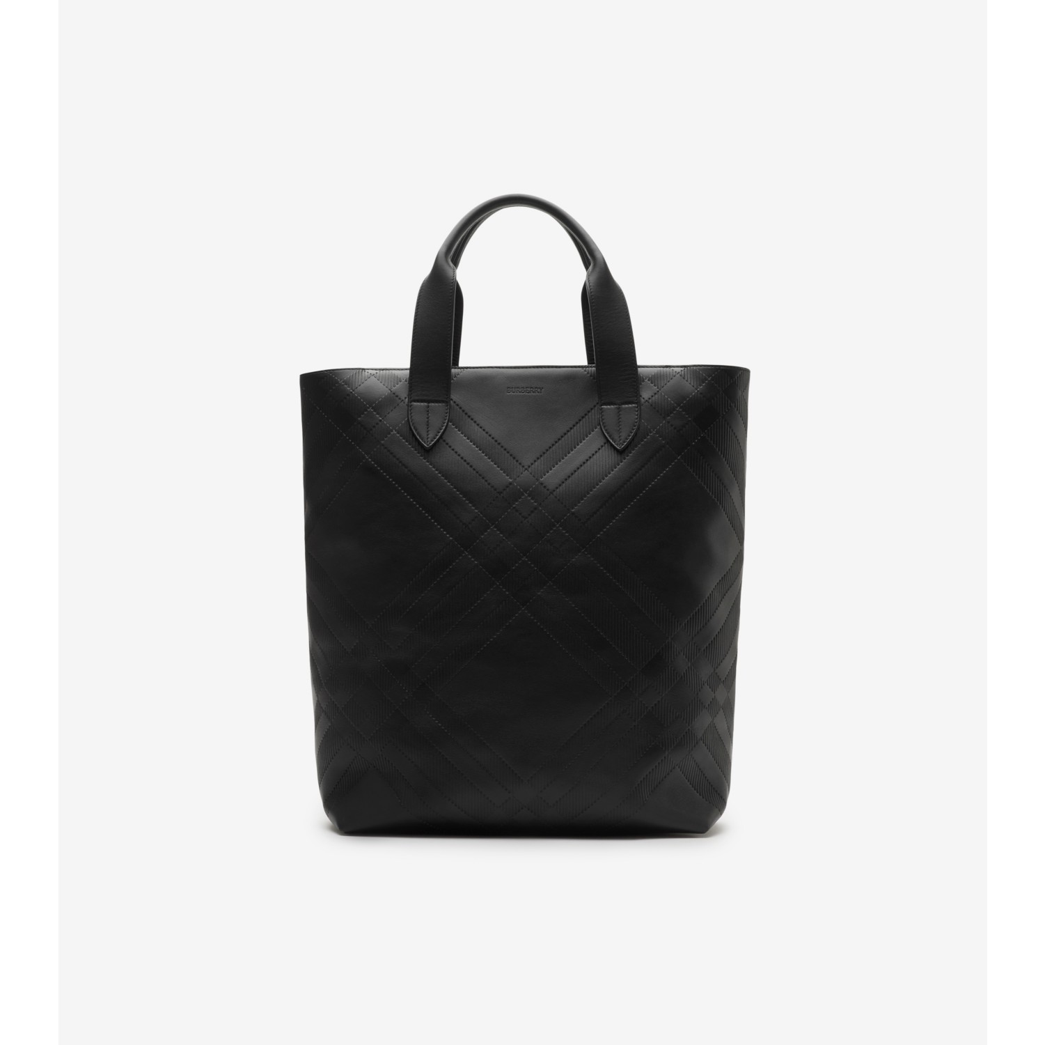 Embossed Check Tote