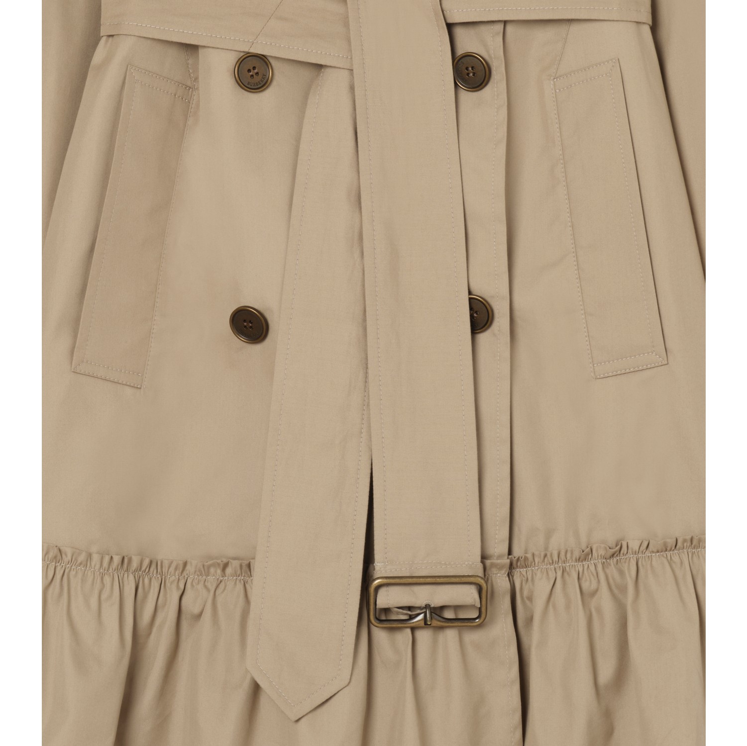 Short Gabardine Tillydrine Trench Coat