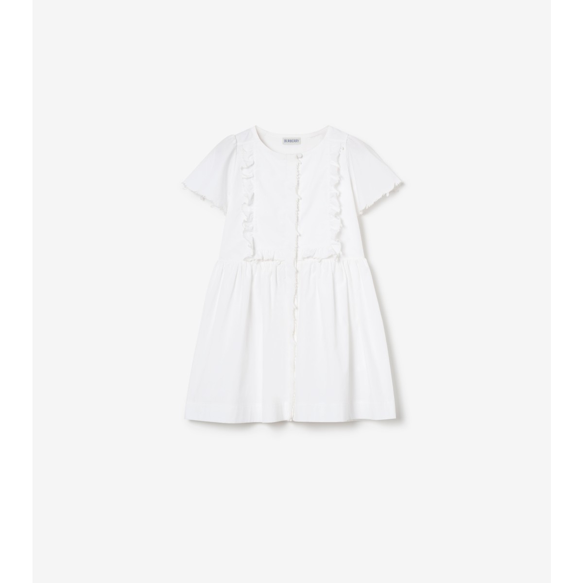  Embroidered Logo Stretch Cotton Dress