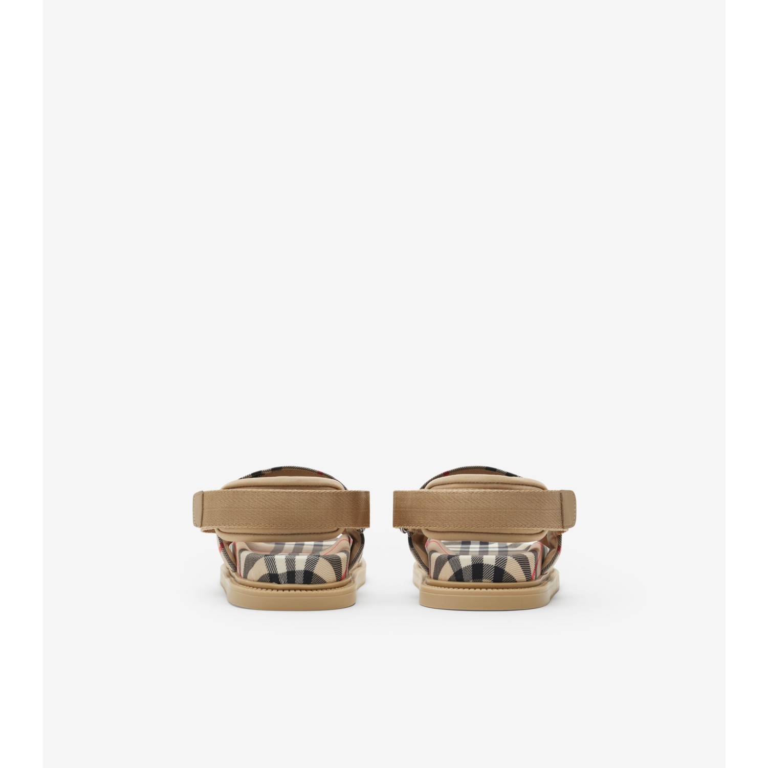 Check Sandals in Archive beige Children Burberry Official