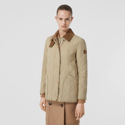 burberry diamond quilted barn jacket