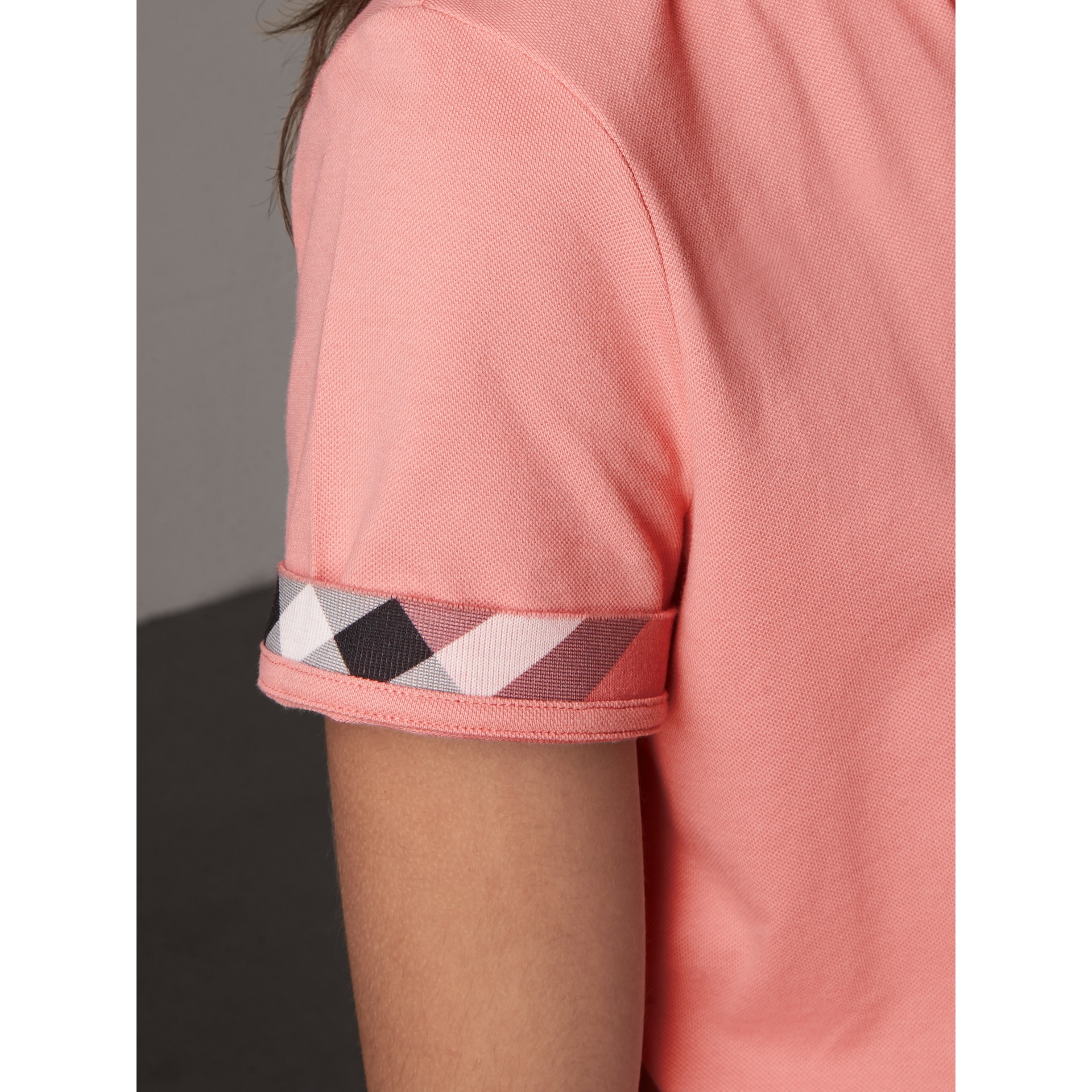 burberry pink polo shirt