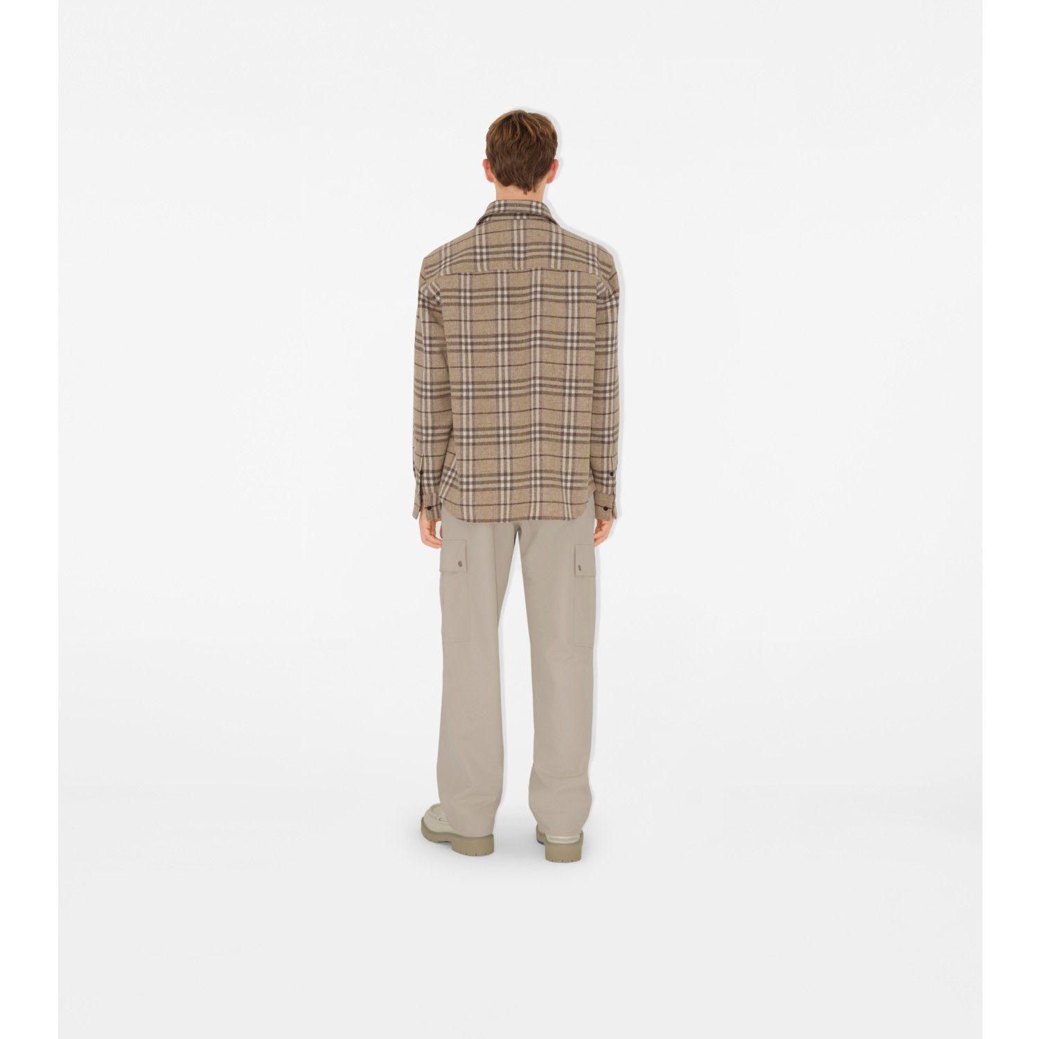 Oversized Check Wool Shirt