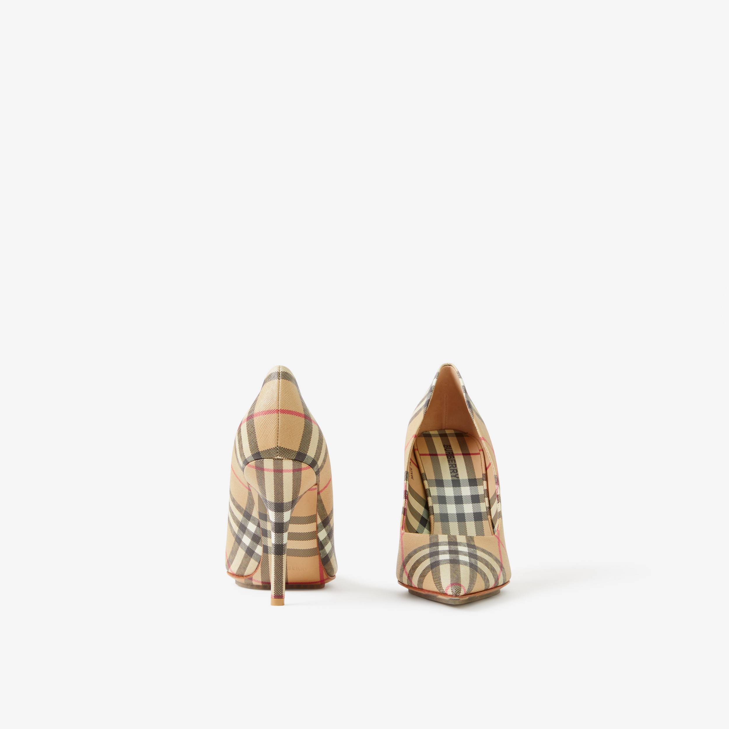 Check Point-toe Pumps in Archive Beige - Women | Burberry® Official - 4
