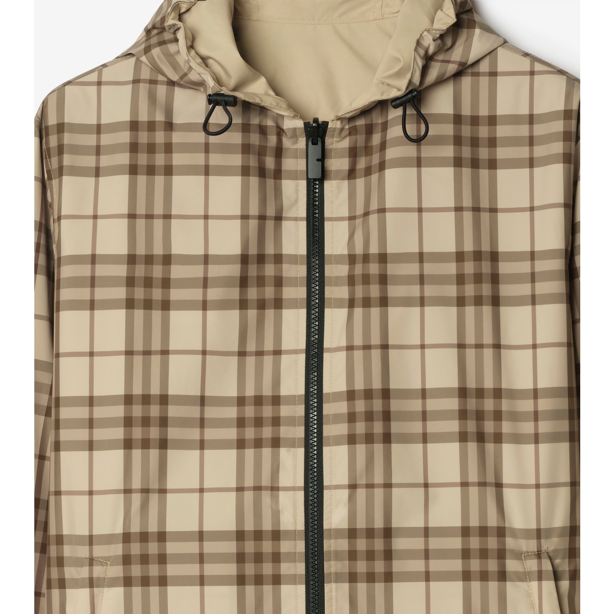  Check Reversible Newport Hooded Jacket