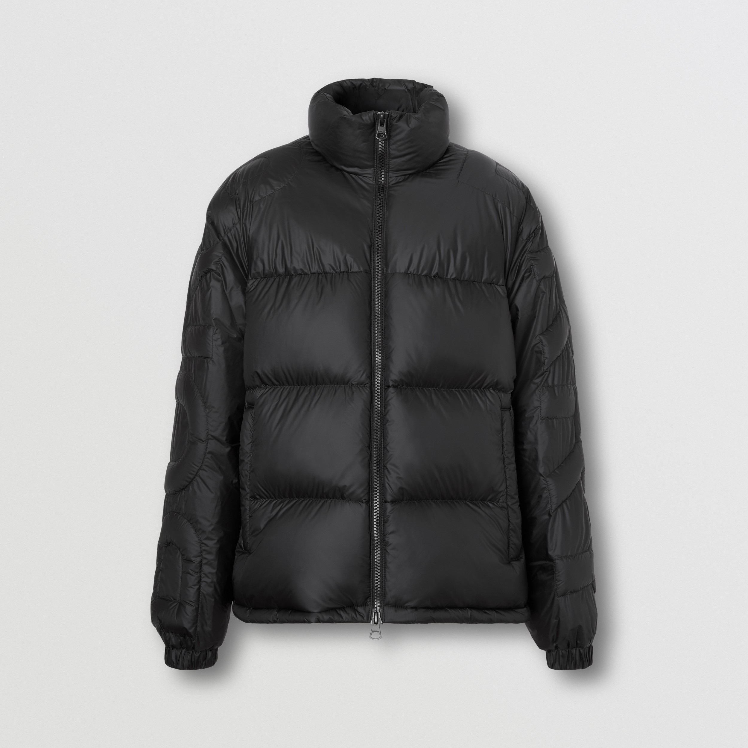 Logo Quilted Nylon Puffer Jacket in Black - Men | Burberry® Official - 4