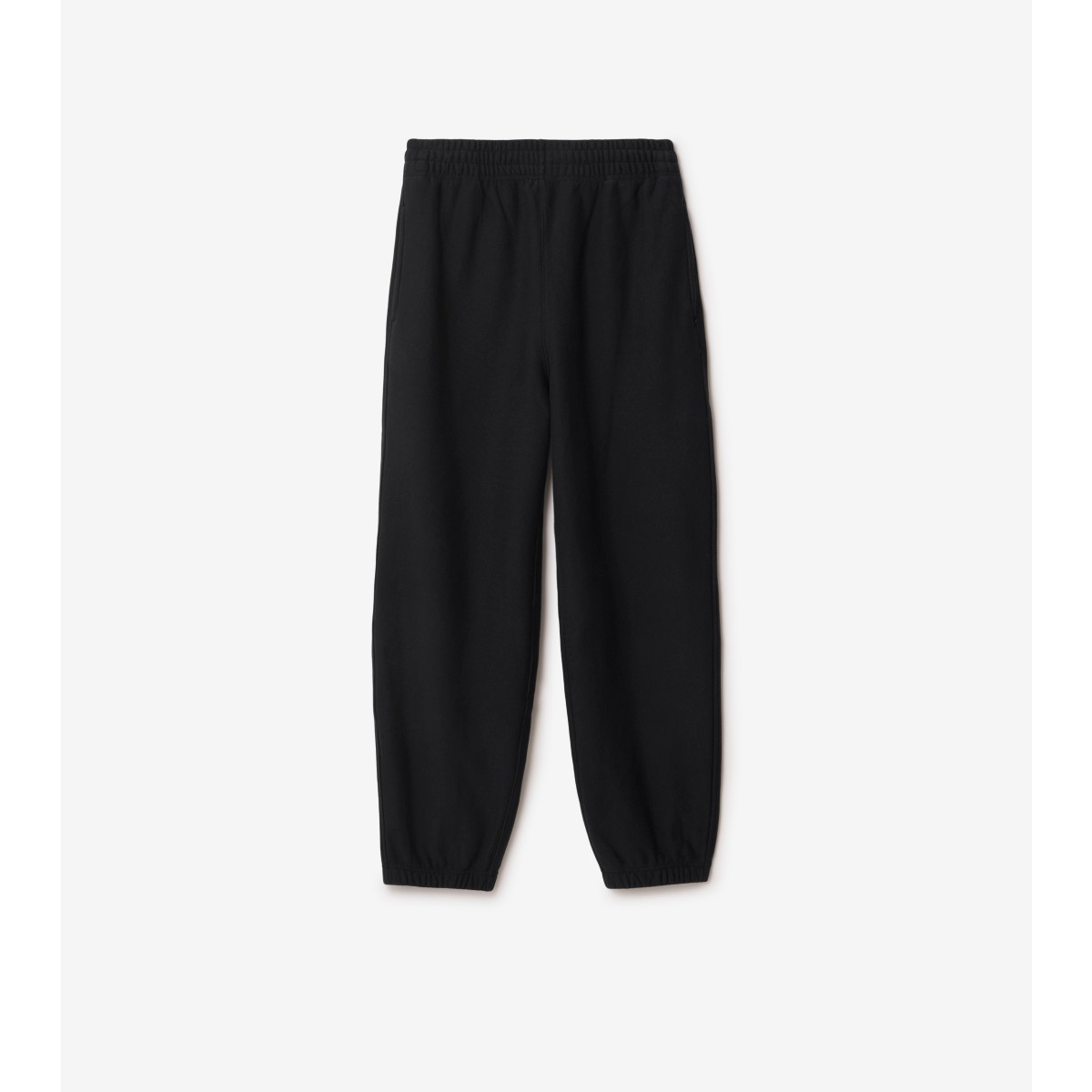Shop Burberry Cotton Jogging Pants In Black