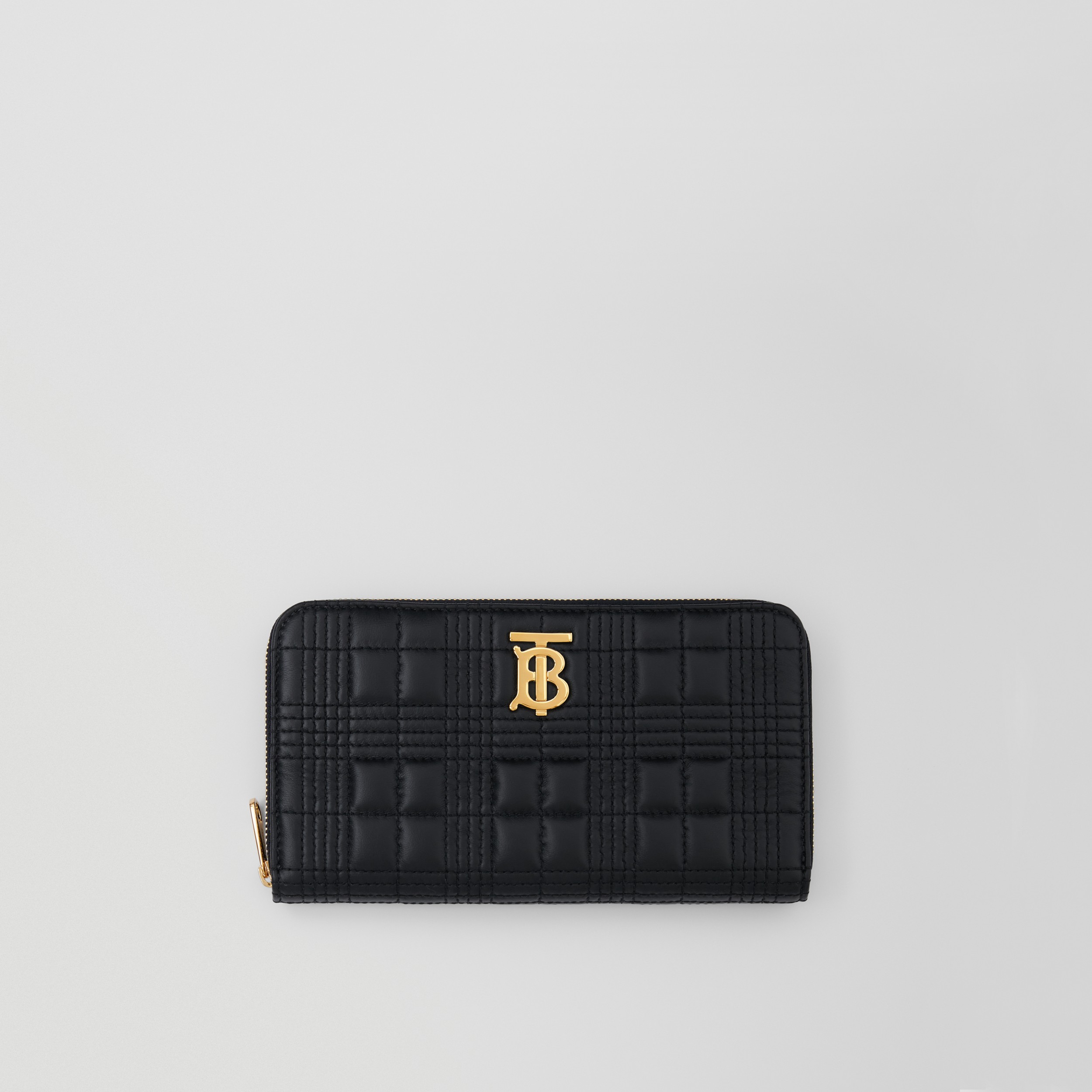 Quilted Lambskin Lola Ziparound Wallet in Black - Women | Burberry® Official - 1