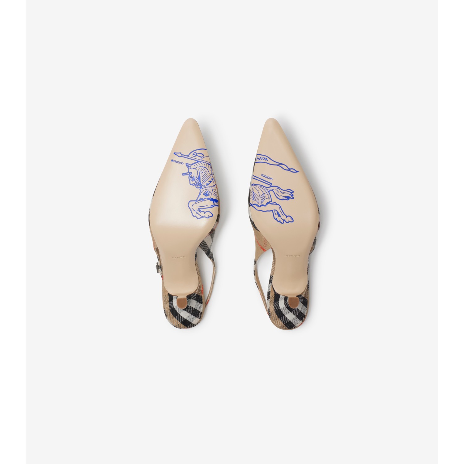 Check Birdie Slingback Pumps