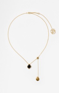 Onyx Shield Pendant Necklace