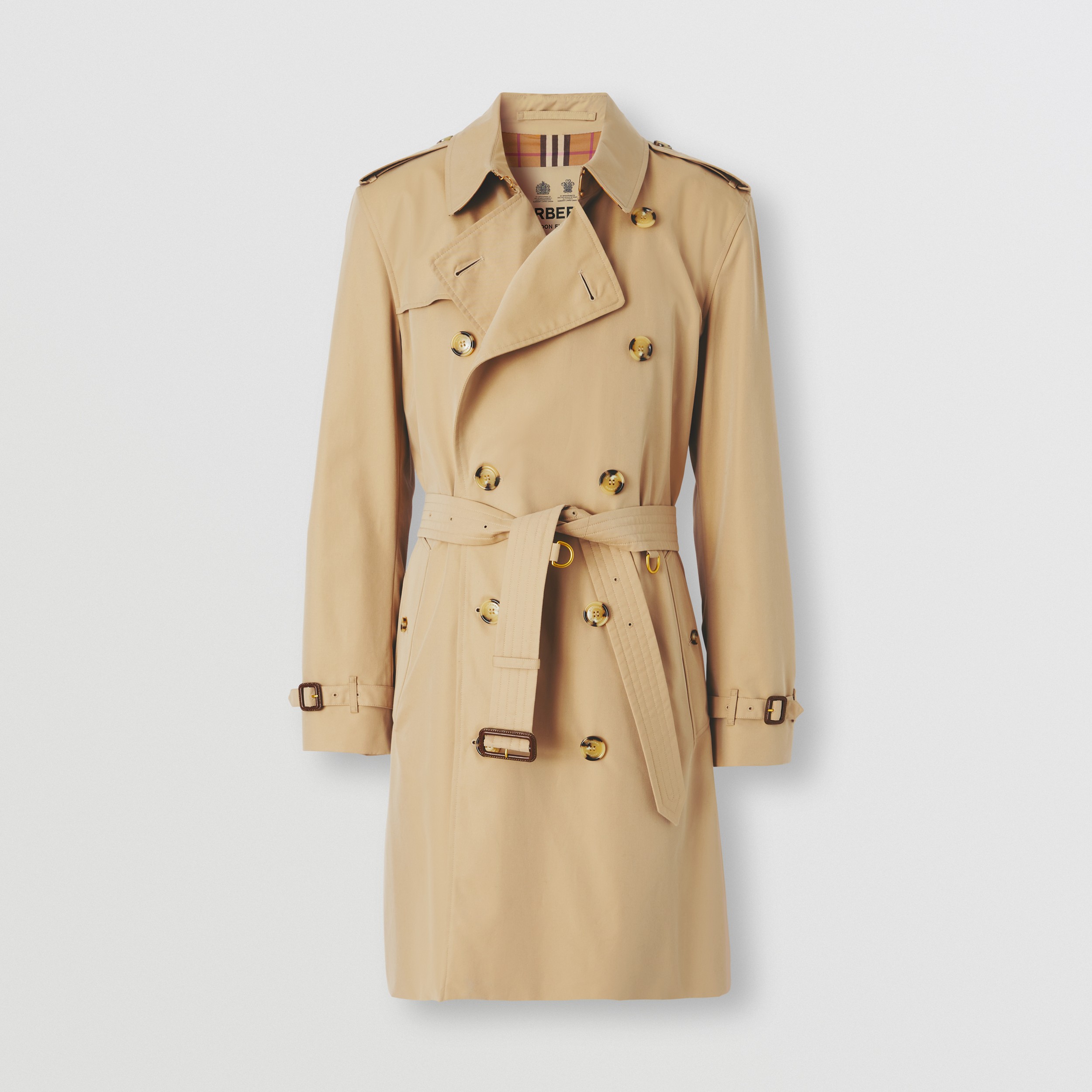 Trench coat Heritage Kensington de longitud media (Miel) - Hombre | Burberry® oficial - 4