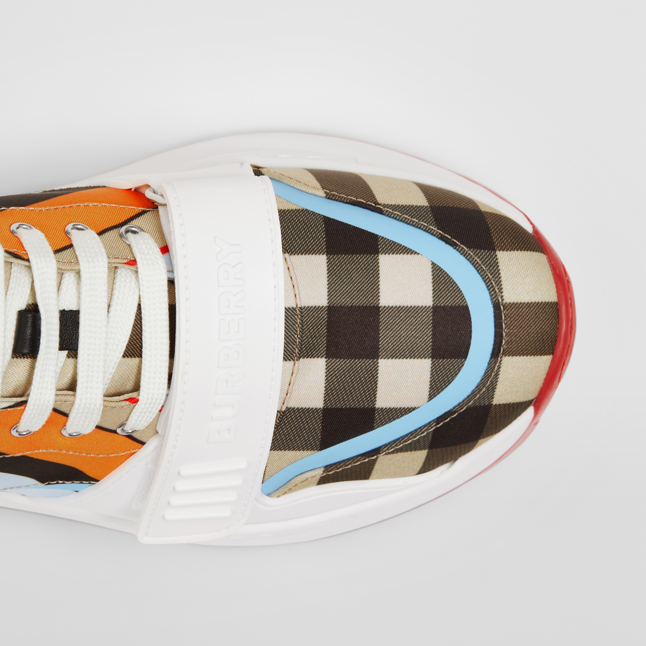 Montage Print Nylon Sneakers in Multicolour - Women | Burberry® Official - 2