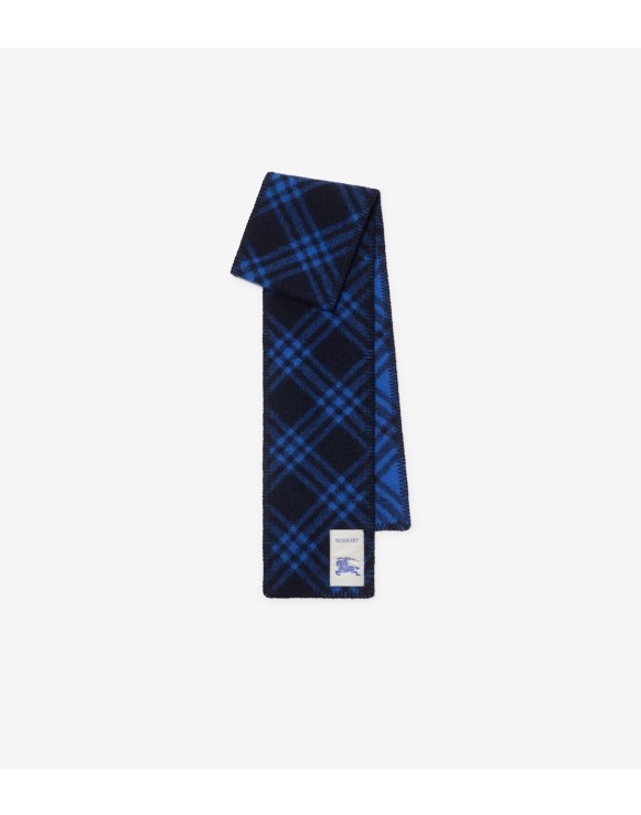Écharpe fine en laine Check