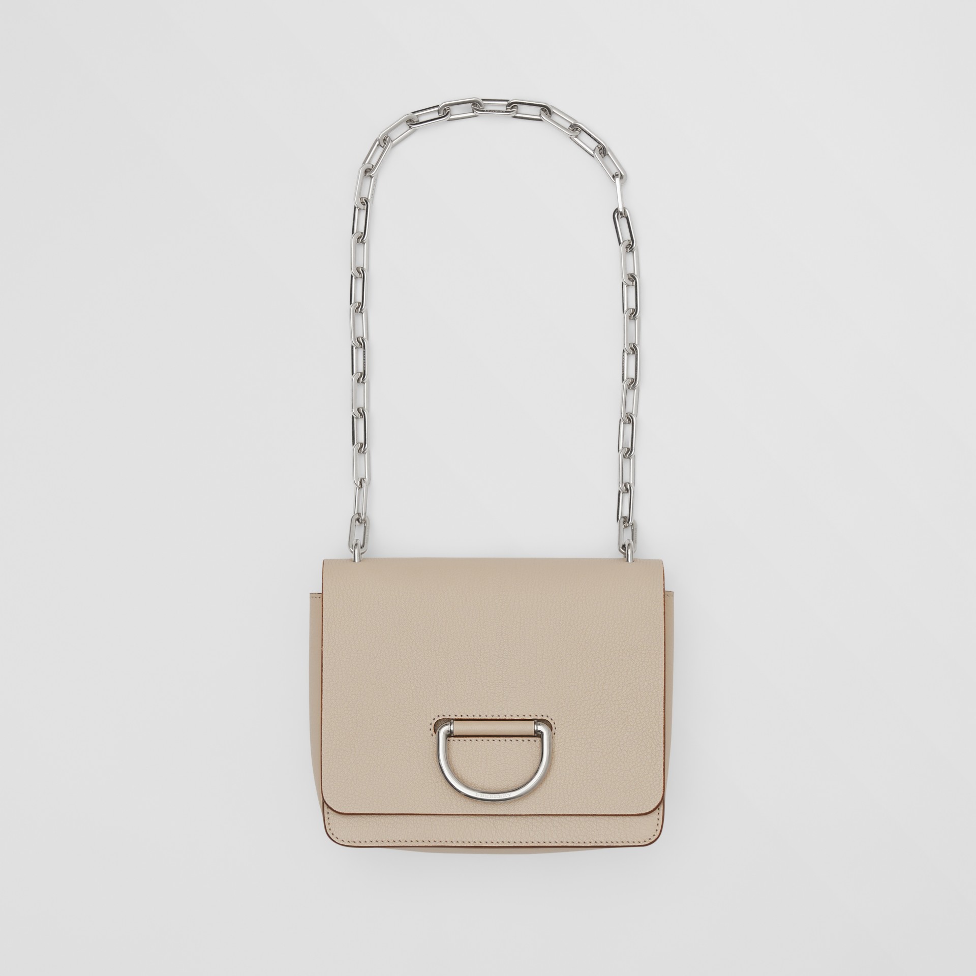 The Small Leather Dring Bag in Stone Women Burberry United States