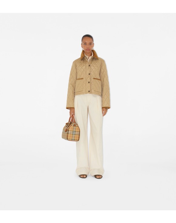Veste courte matelassée en nylon