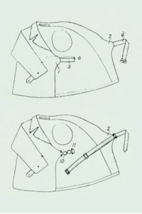 Sketch of Burberry Heritage Trench Coat.