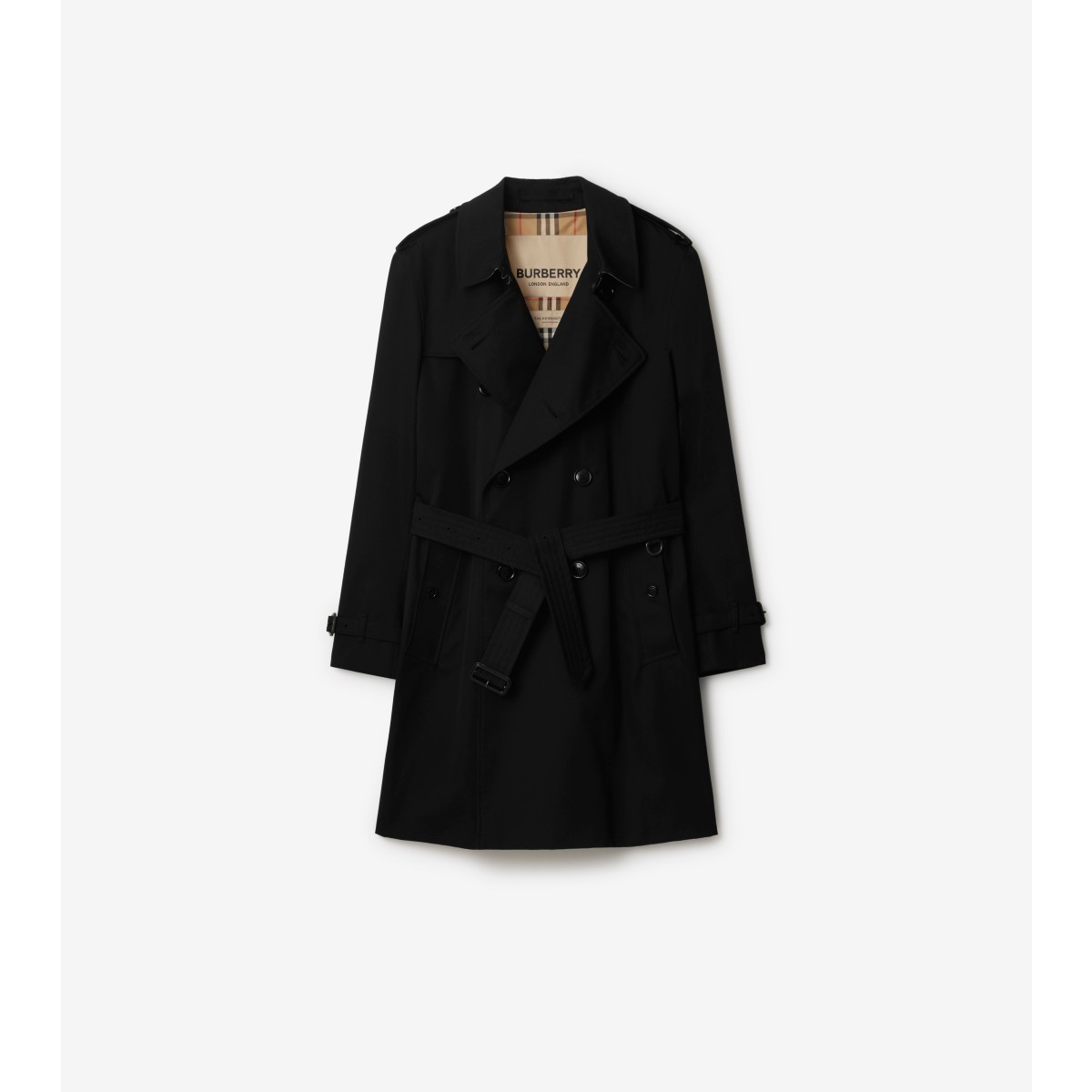  Check Mid-length Kensington Heritage Trench Coat