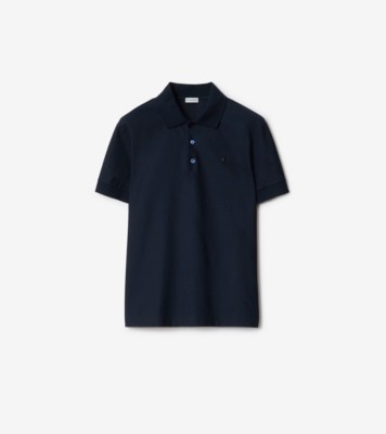 メタルEKD コットン ポロシャツ (ネイビー) - メンズ, コットン