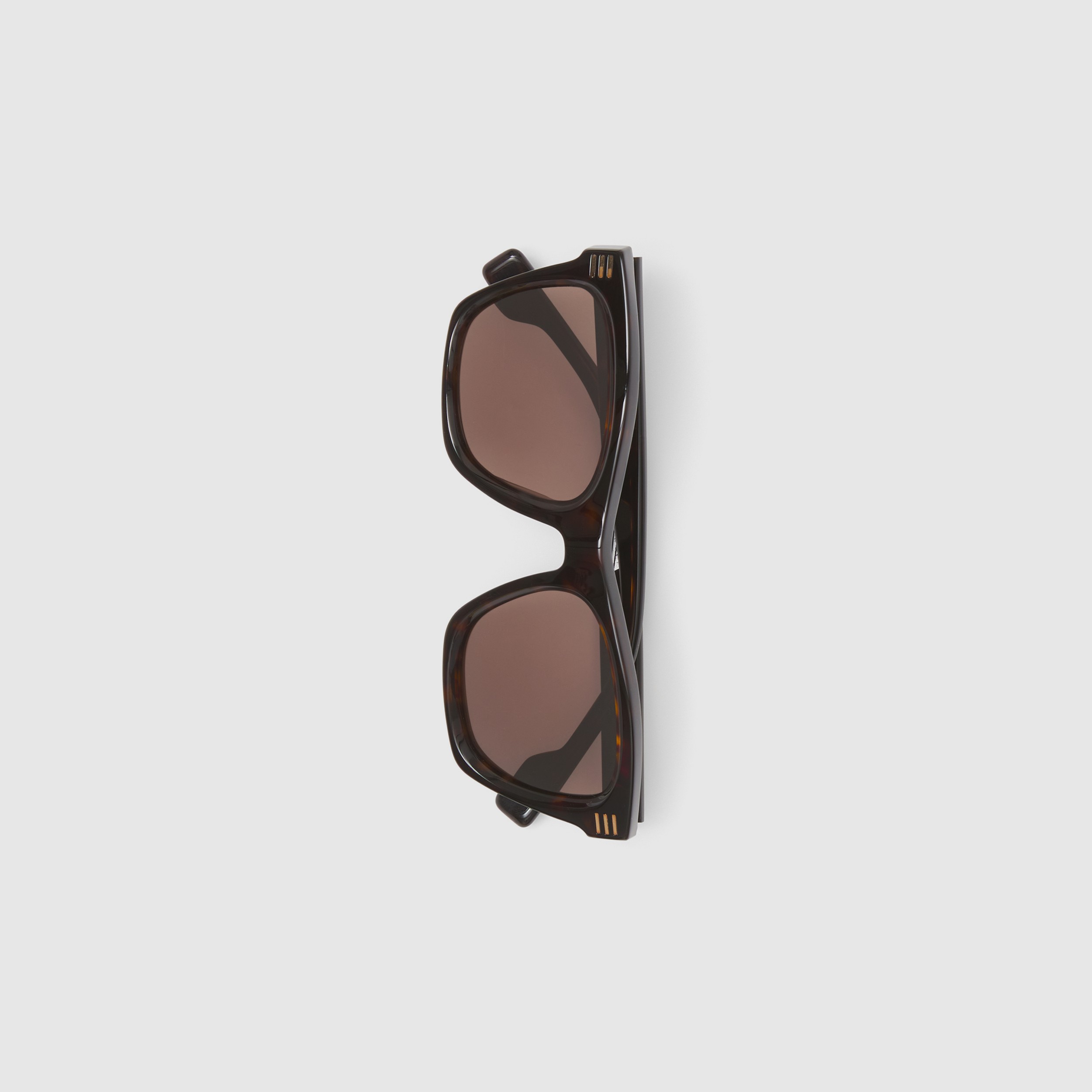 Óculos de sol com armação quadrada (Casco  Tartaruga) - Homens | Burberry® oficial - 4