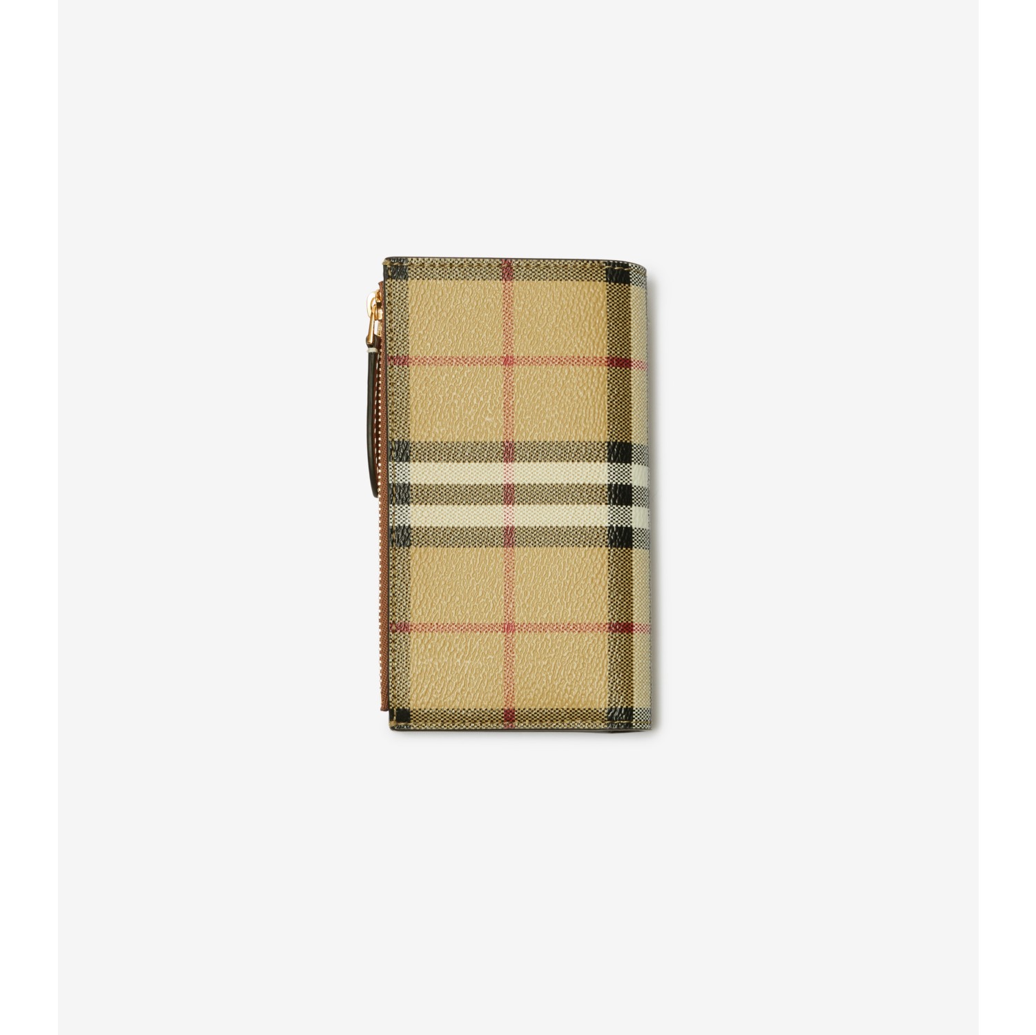 中号格纹双折钱夹 (典藏米色) - 女士 | Burberry® 博柏利官网