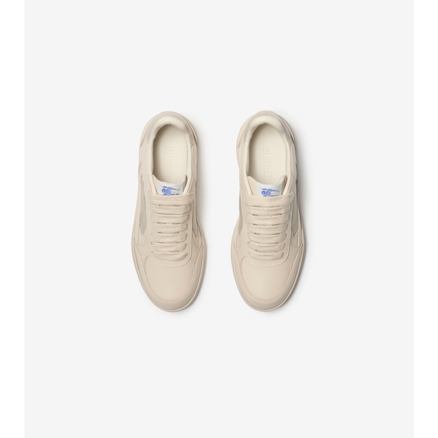 Leather and Check Terrace Sneakers​