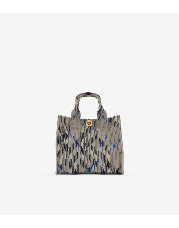 Mini Check Knitted Tote